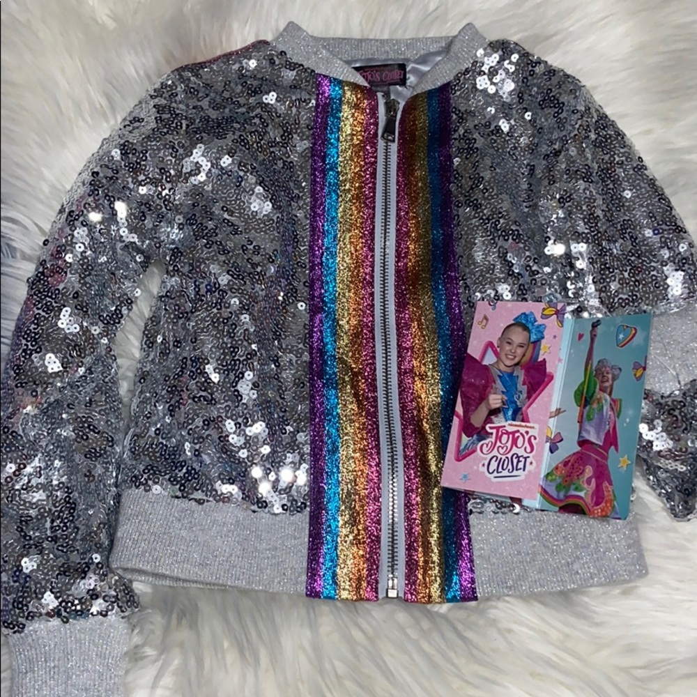 XS 4/5 JOJO SIWA Sparkly Jacket NWT